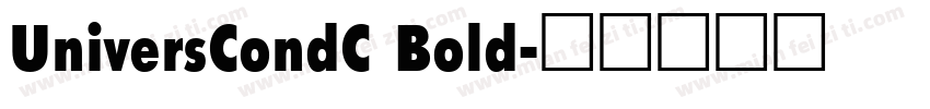 UniversCondC Bold字体转换
